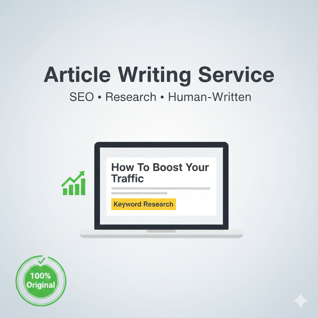 I will write human-sounding articles with smooth flow...