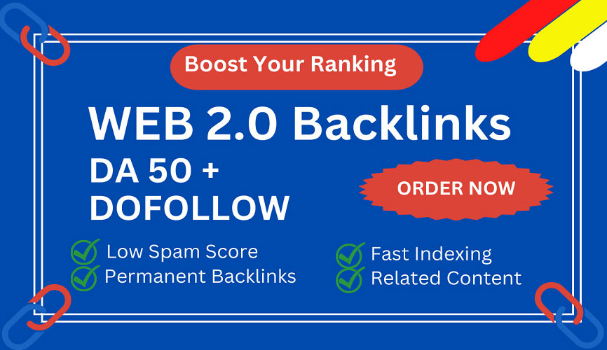 High DA 250 Web 2.0 Backlinks with DoFollow & Ind...