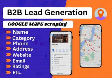 B2B Lead Generation & Google Maps Lead Scraping.