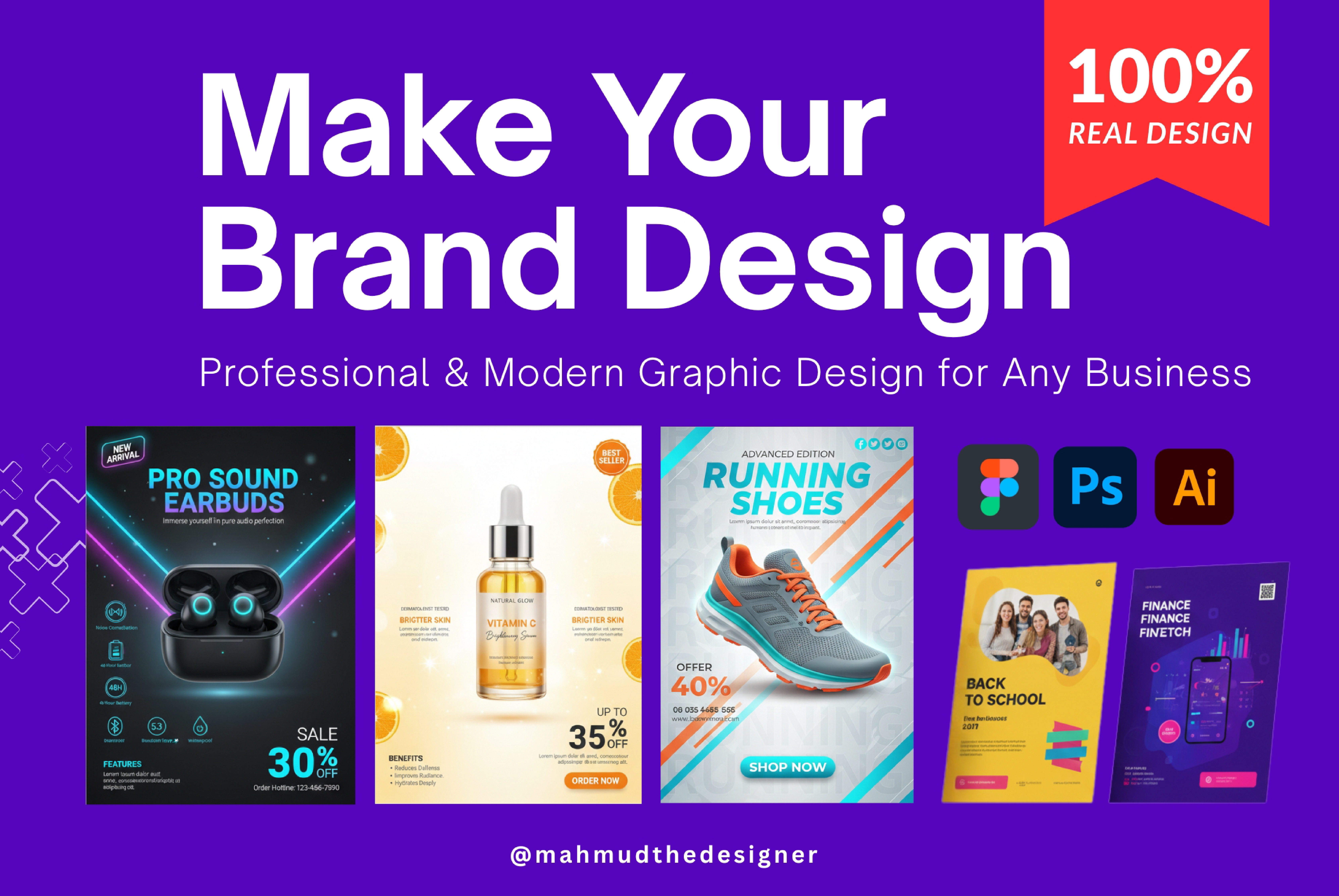 Modern Graphic Design Service - Brand Identity, Flye...