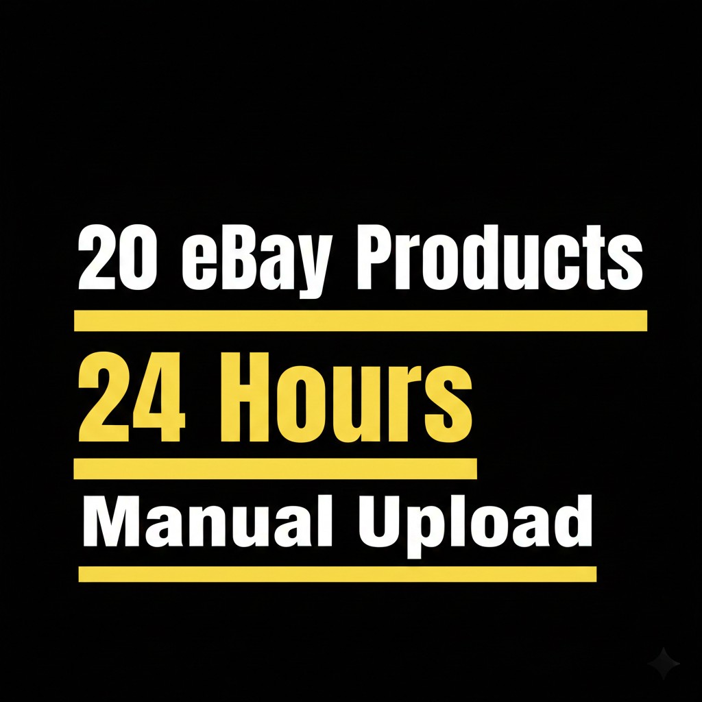 I will upload 20 eBay products with SEO titles in 24 ...