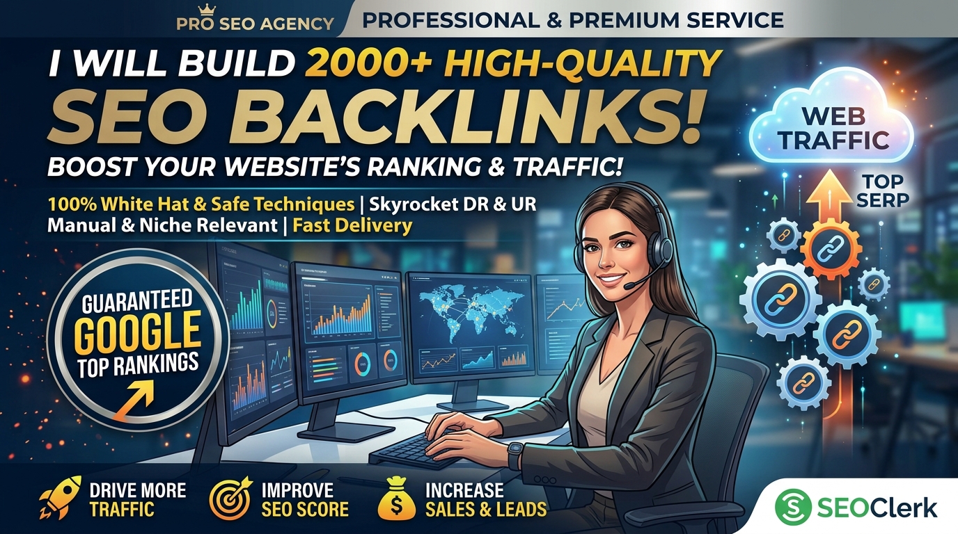 I Will Build 2000 SEO Backlinks to Boost Your Website