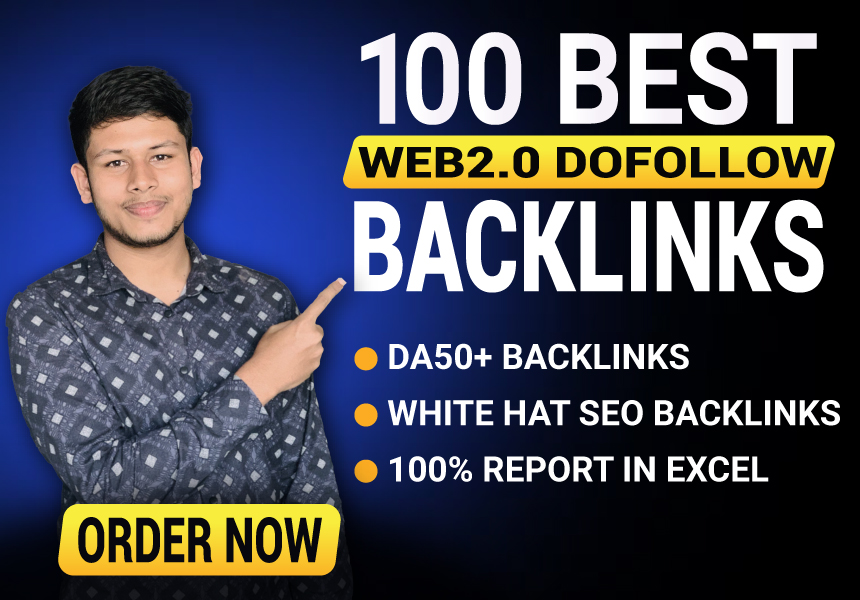 I Will Create 100 High Authority Web 2.0 Backlinks to...
