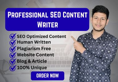 I Will Write 2000 Words SEO Optimized Blog Post or Ar...