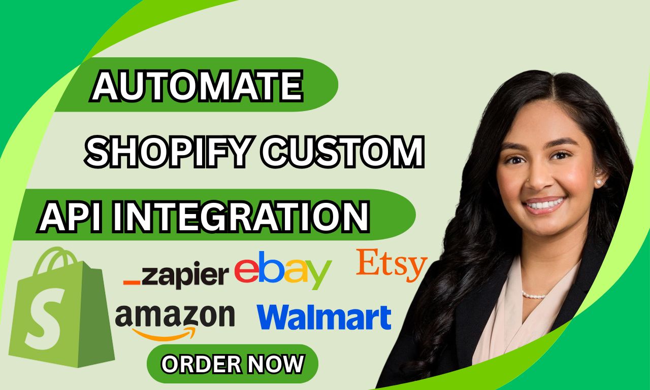 I will build automated shopify store shopify api inte...