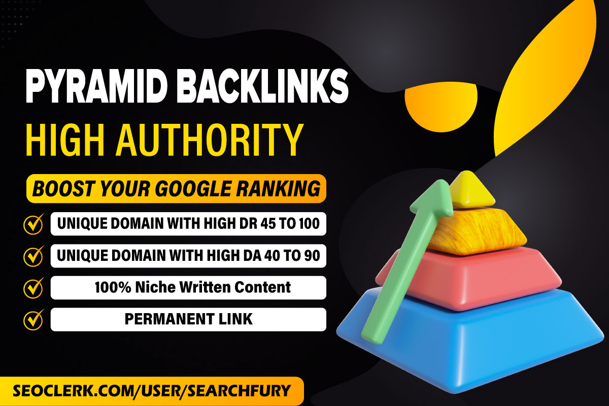 I will build 500 high quality pyramid backlinks for S...