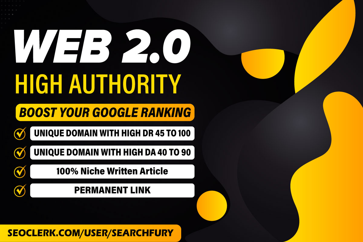 I will create premium 150 Web 2.0 high authority back...