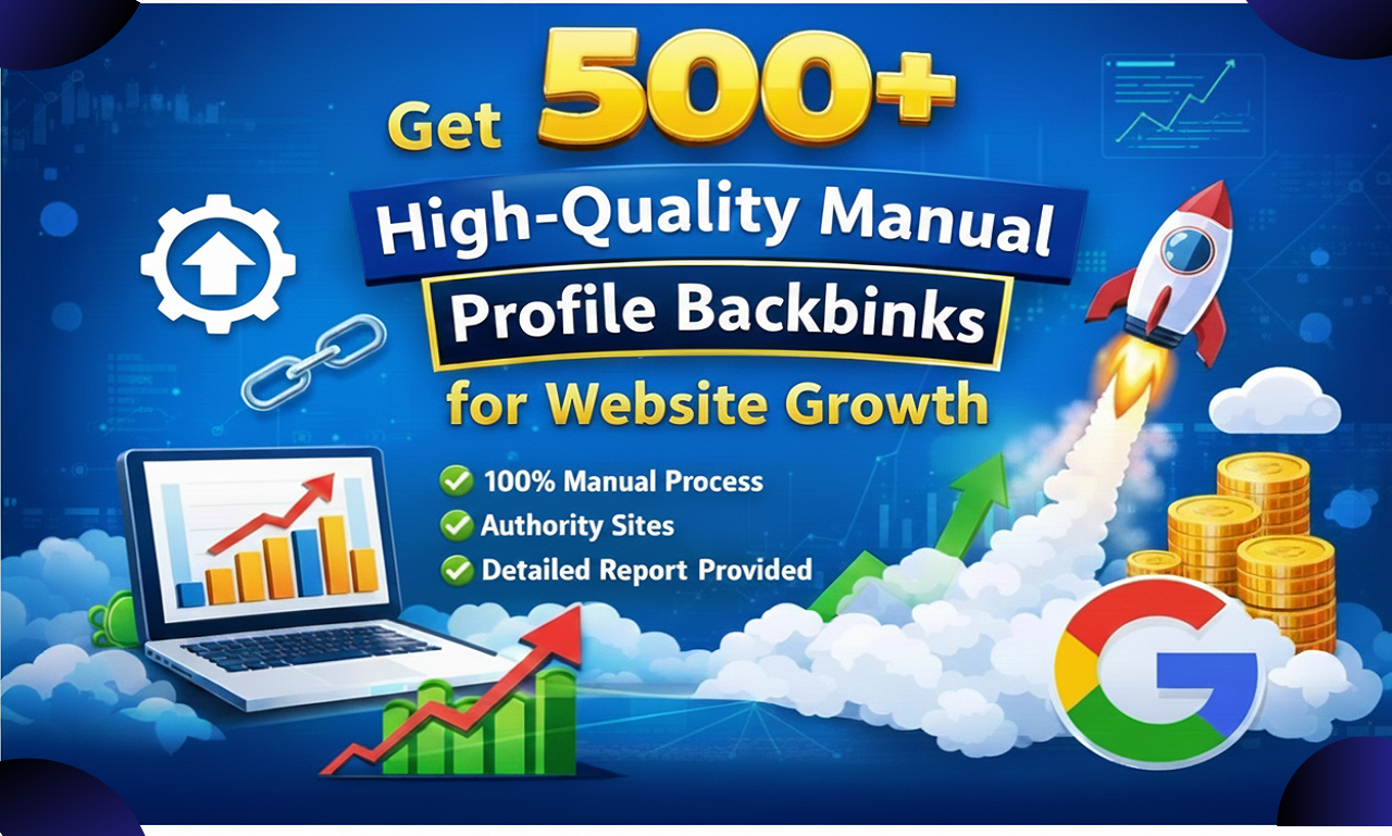 Get 500+ High-Quality Manual Profile Backlinks for We...