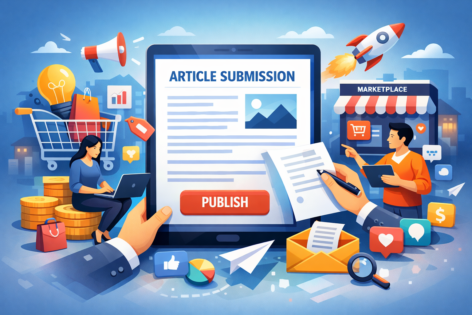 I will provide 100 manual work of article submission ...
