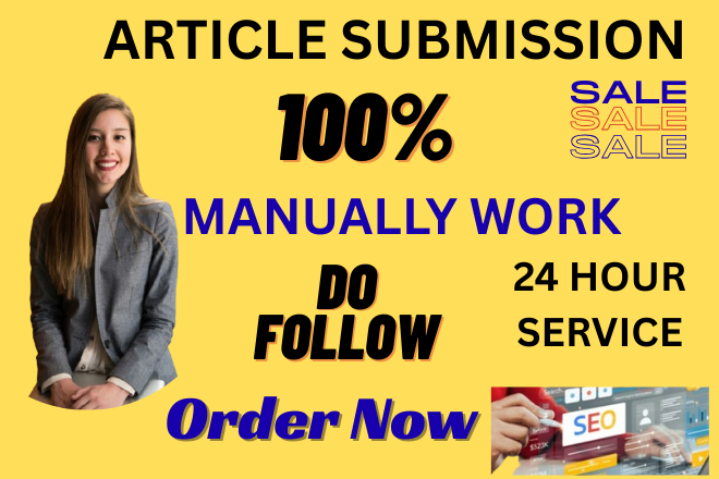 I will create 110 high quality article submission bac...