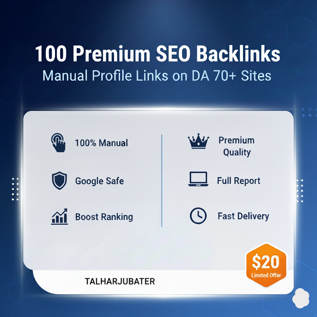I will provide 100 premium high quality manual profil...