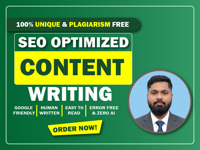 I professionally write 1000 words of SEO-friendly uni...