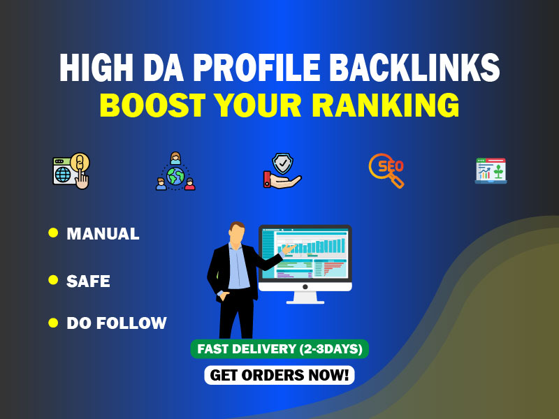 I Will Create 100 High DA White Hat Manual Profile Ba...