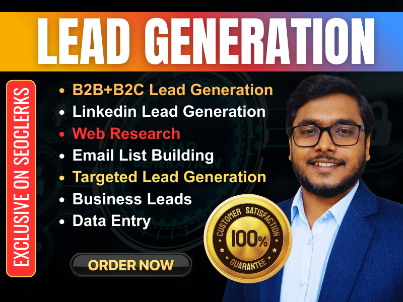 I will manually research and build a custom lead list...