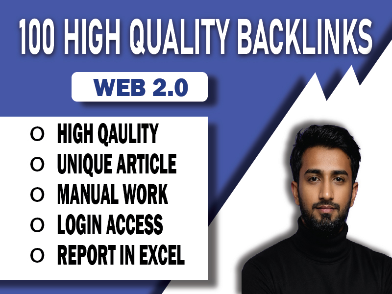 I Will Create 100 High Quality Dofollow Backlinks, W...