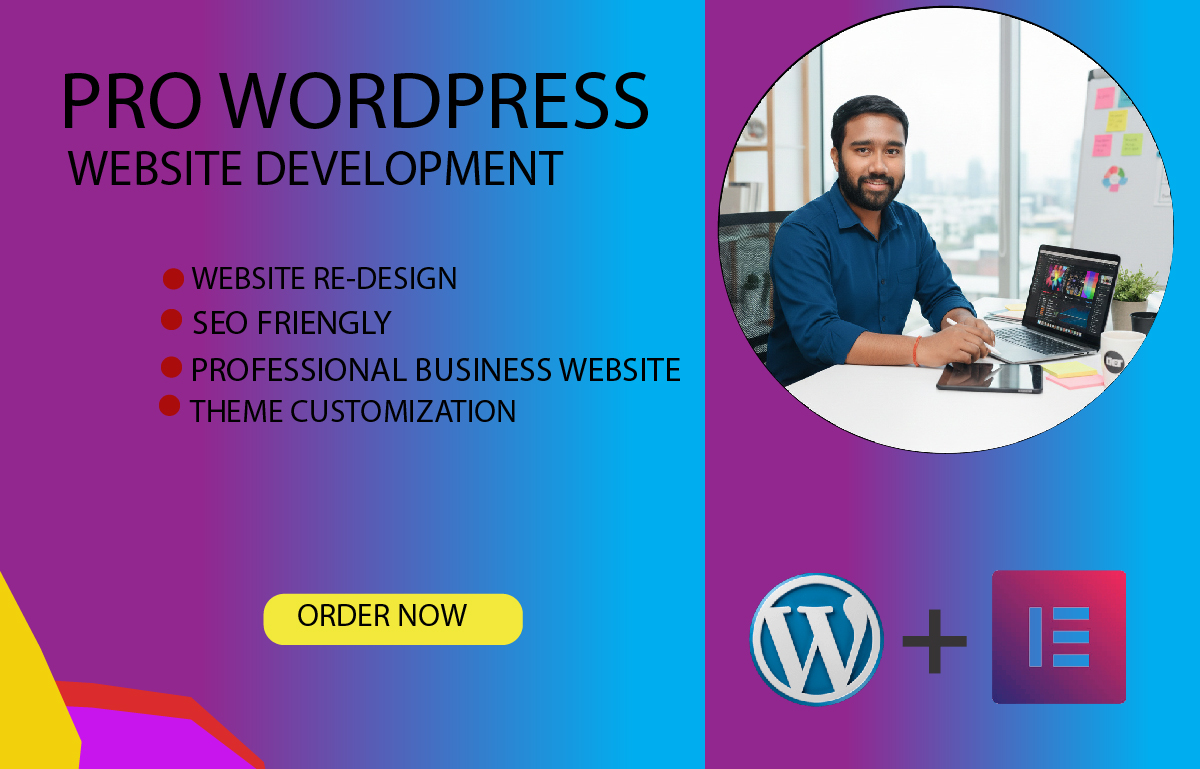 I will build a stunning professional wordpress websit...