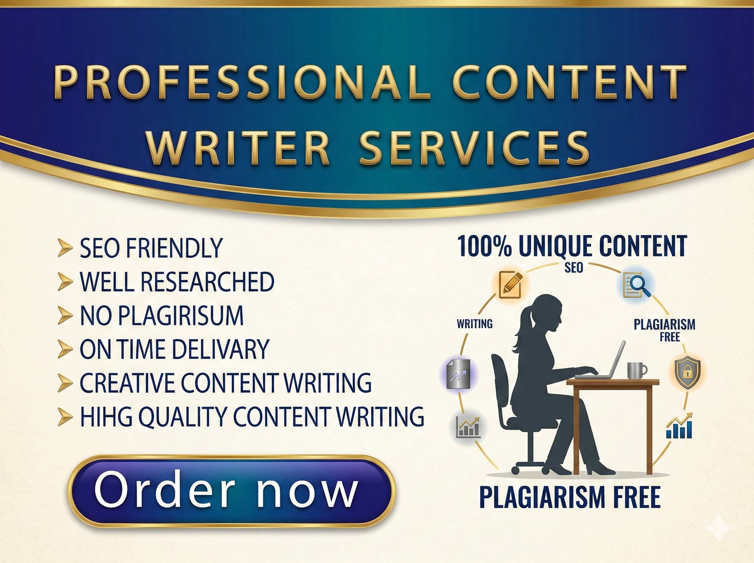 I will write 100 unique, SEO-optimized articles and ...