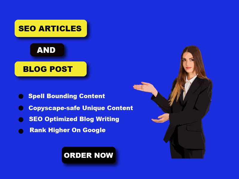 I Will Write 1000+ Word SEO Articles and Blog Posts T...