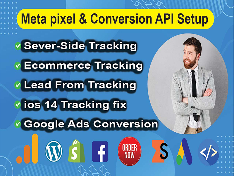 I will setup or fix meta facebook pixel and conversio...