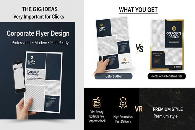 I will design a professional corporate flyer for your...