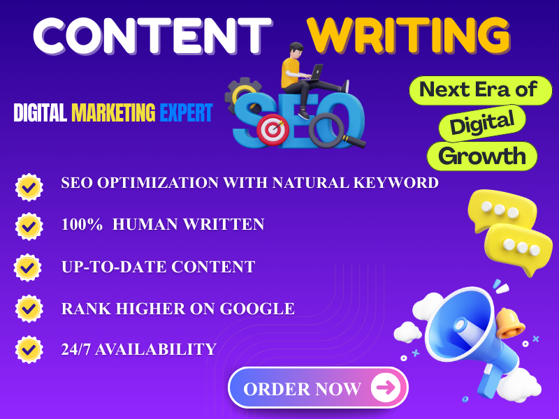 I Will Write 1000+Words Of Premium Content Writing, ...