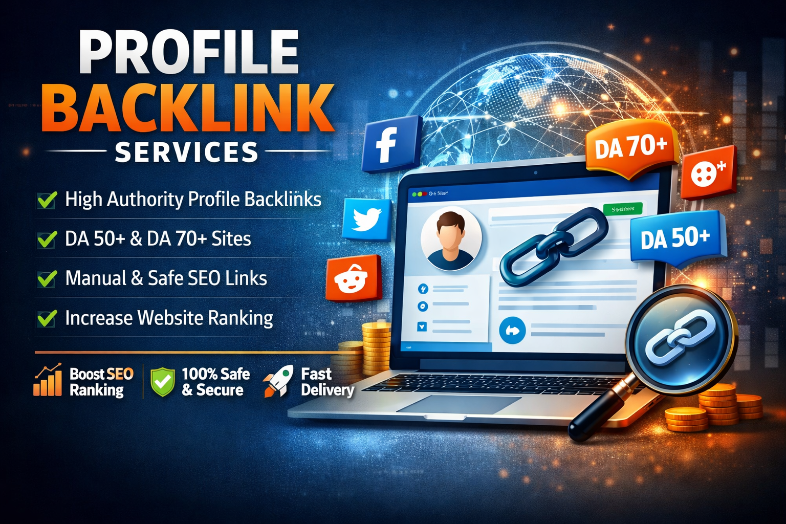 100 Safe Manual Profile Backlinks High Authority SEO ...