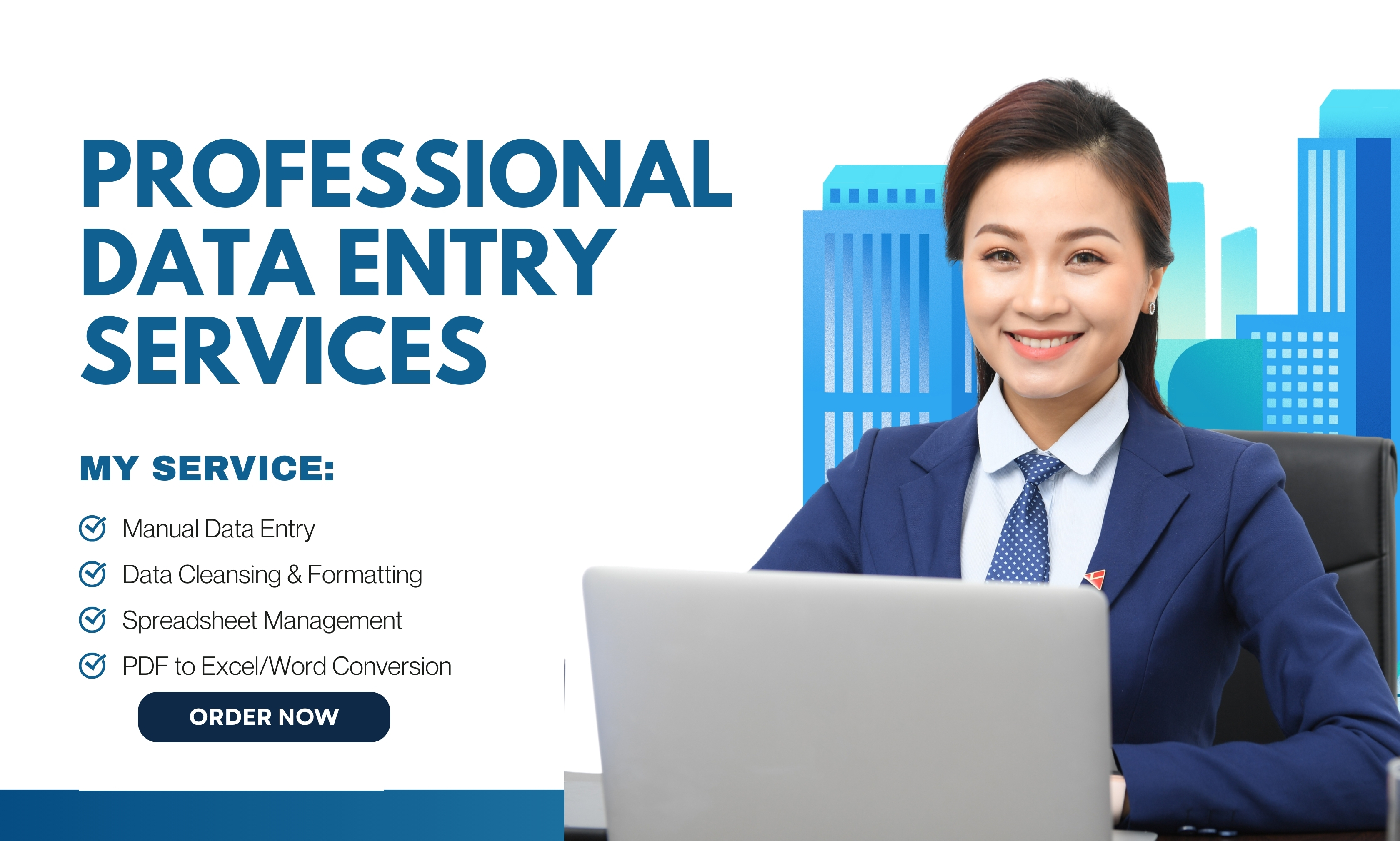 I will do fast Excel data entry and PDF to Excel conv...