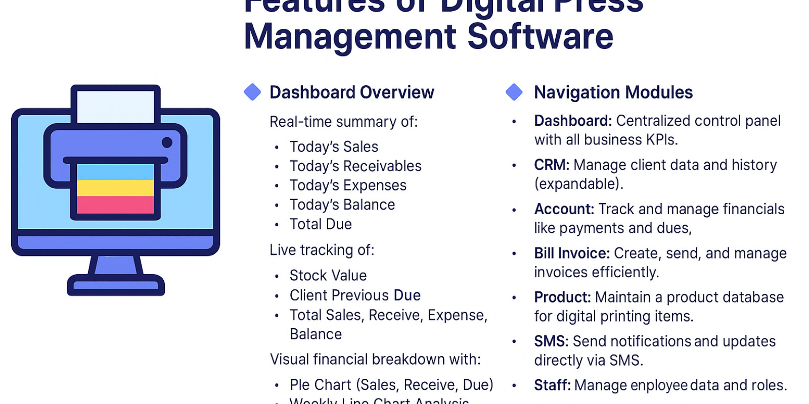 Digital Printing Press Management Software