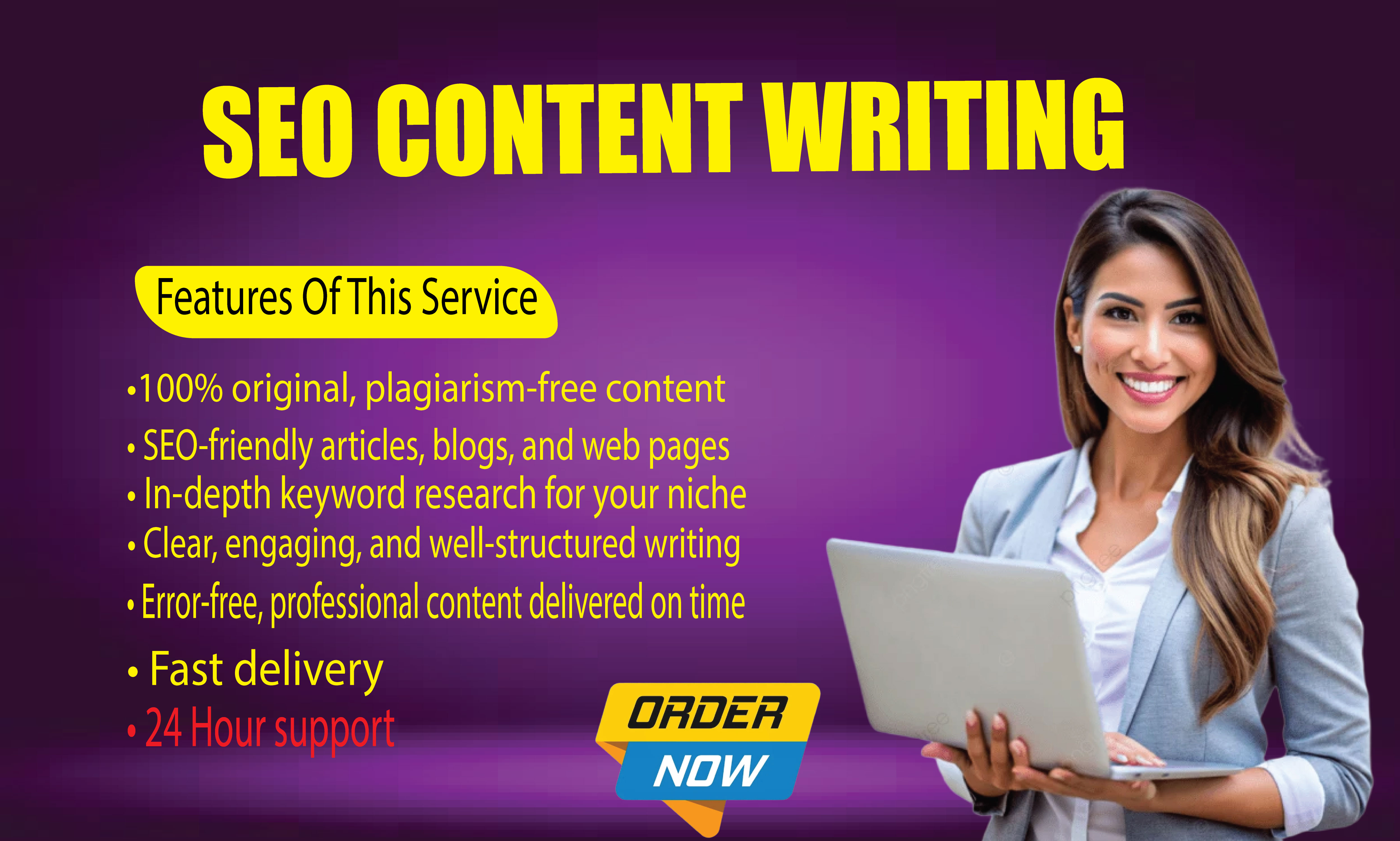 I Will write 1500+ Words of Unique SEO Content, Blog...
