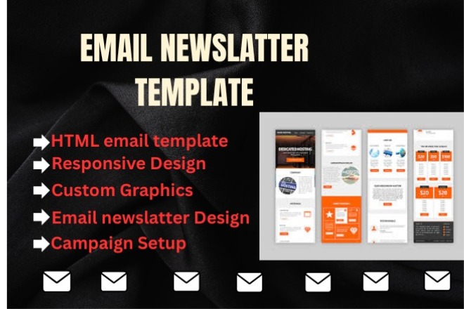 I will design responsive HTML email template or edita...