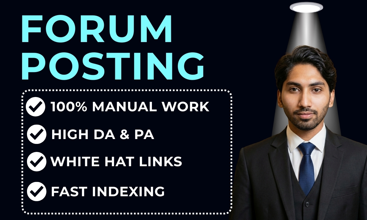 I will create powerful forum posting backlinks to boo...