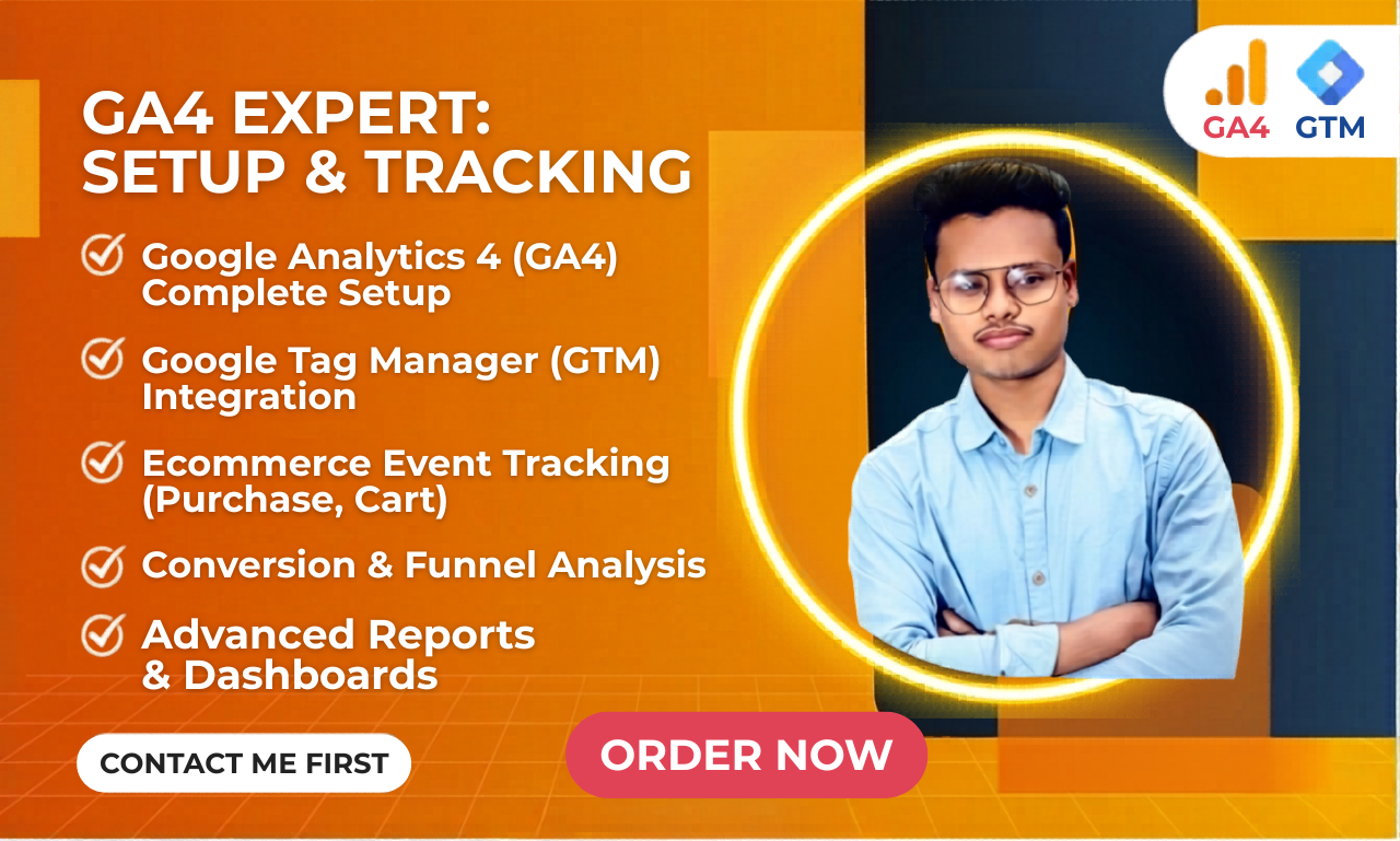 Google analytics GTM & GA4 Setuup Ecommerce track...