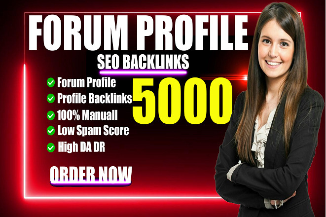 make 5500 forum profile dofollow seo backlinks