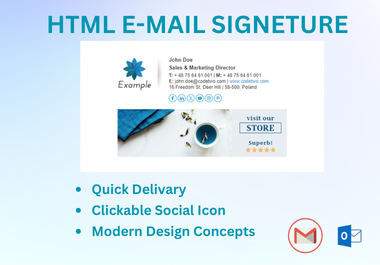 Professional HTML Email Signature Design