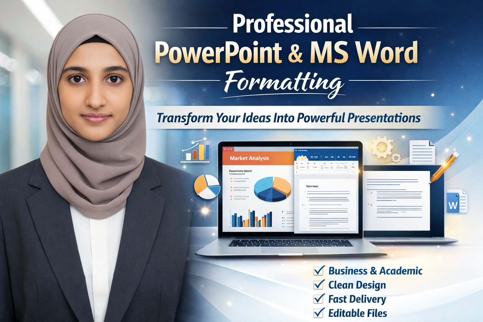 I will create professional PowerPoint presentation an...