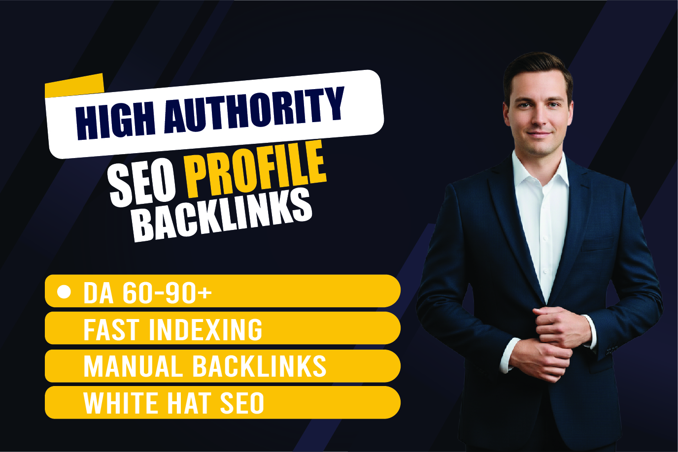 I will build high authority manual SEO profile backli...