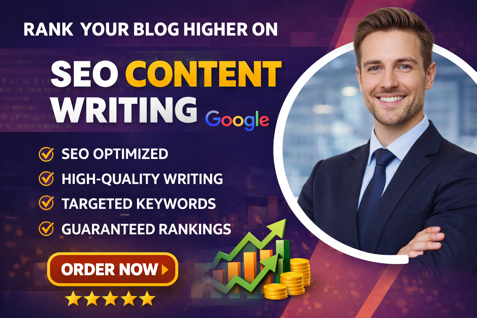 I will write SEO optimized content to rank your blog ...