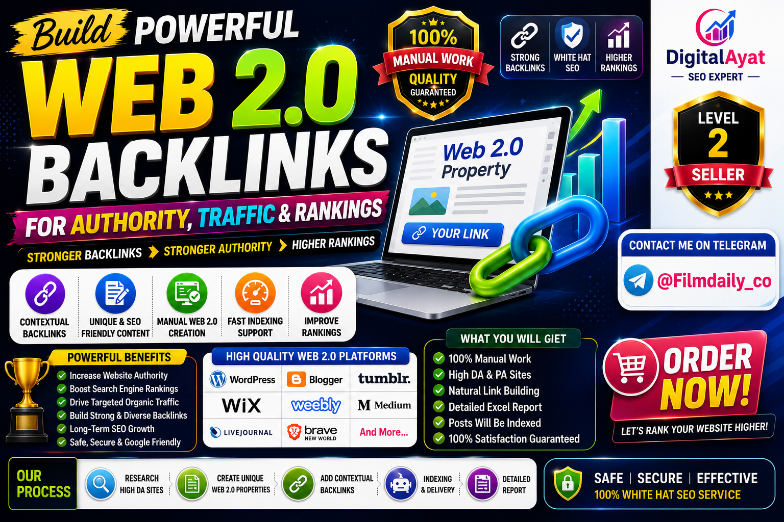 Build 100 Powerful Web 2.0 Backlinks for Authority, ...