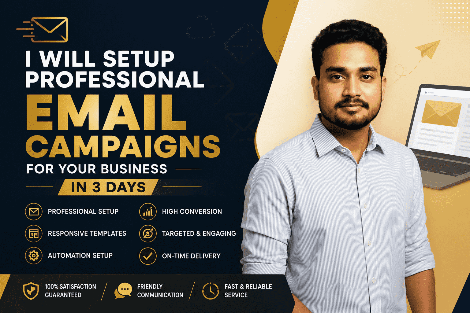 I will setup professional email campaigns for your bu...
