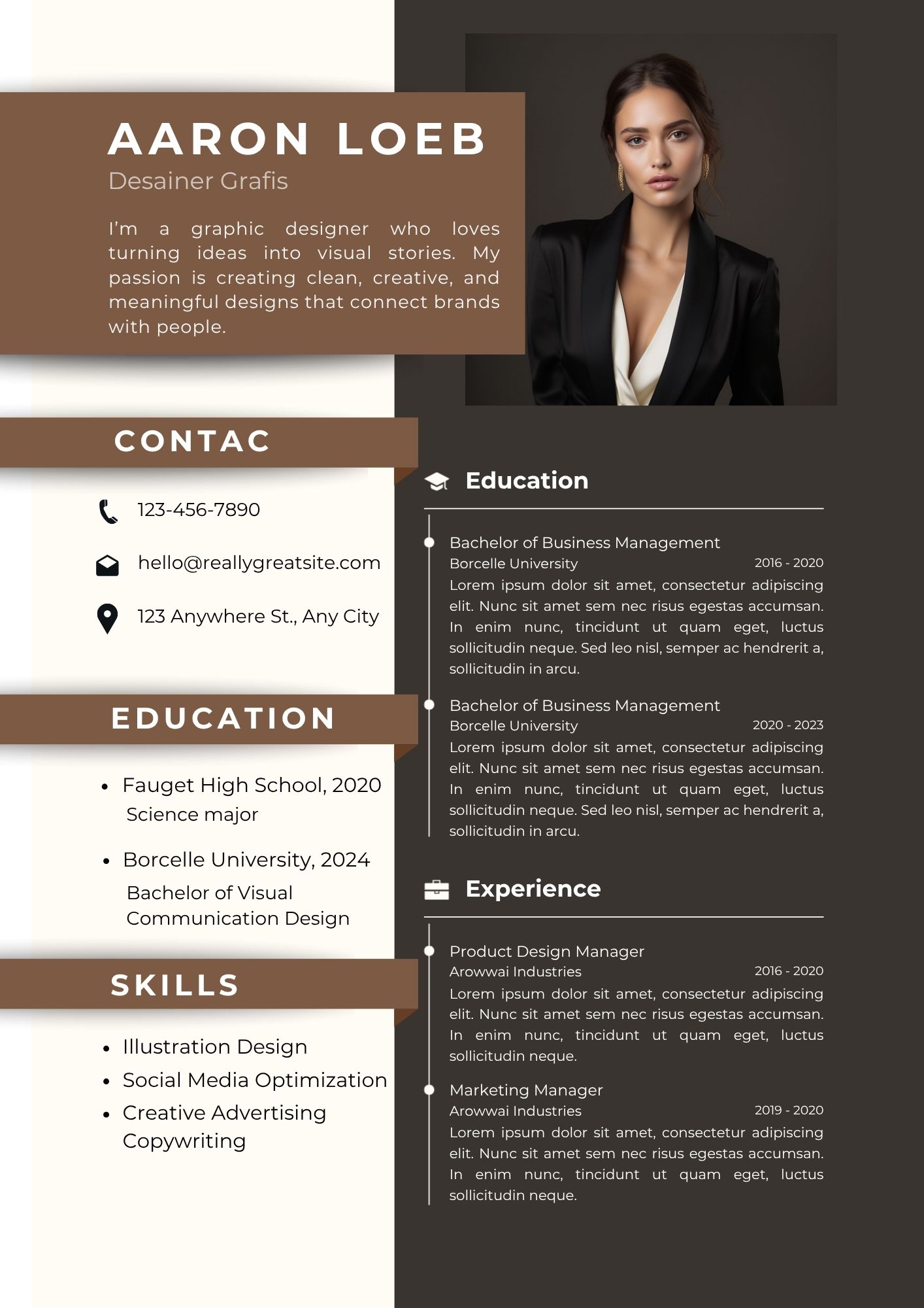 I will create your CV, Resume and LetterHead template