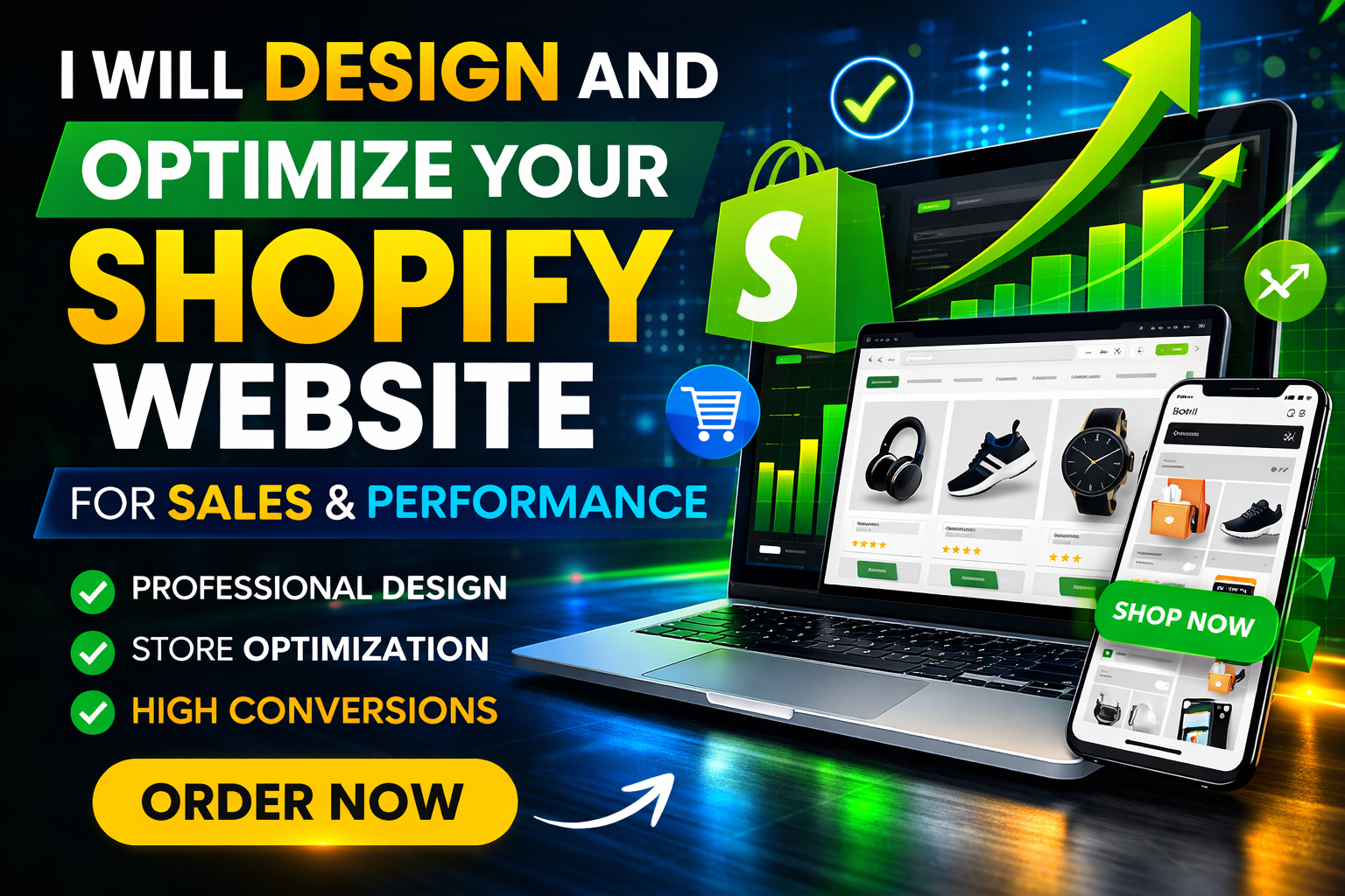 I will Design and Optimize Your Shopify Website for S...