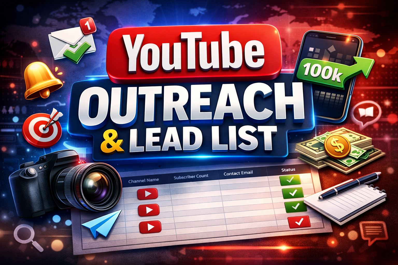 I Will Find Targeted YouTubers & Do Outreach with...