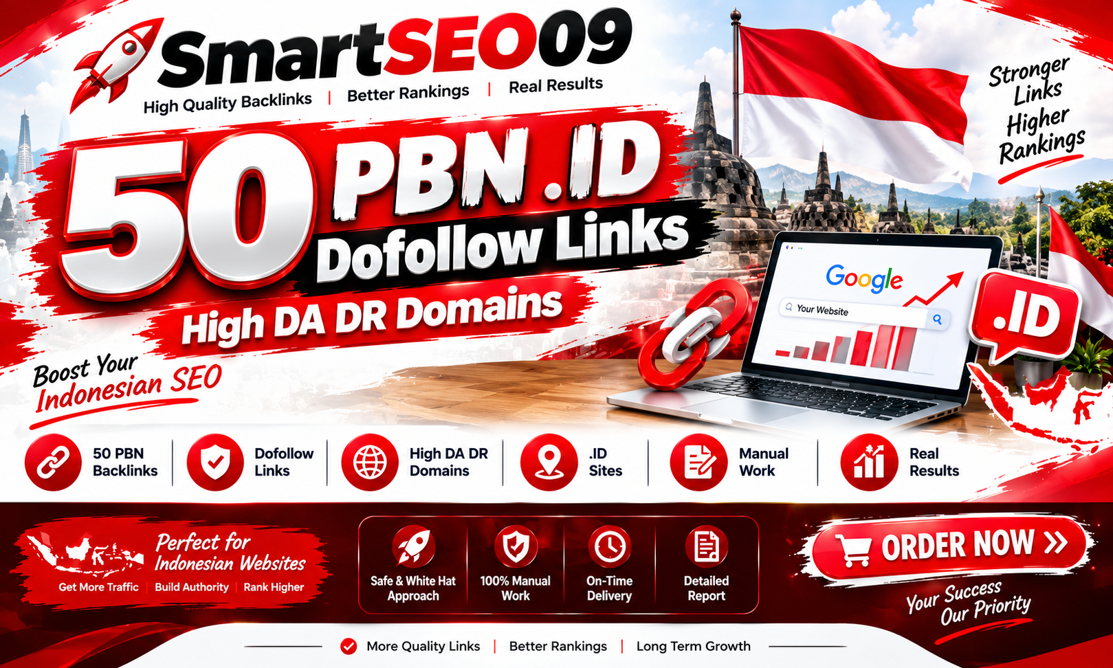 Boost Your Indonesia SEO Betting Ranking With 50 PBN....