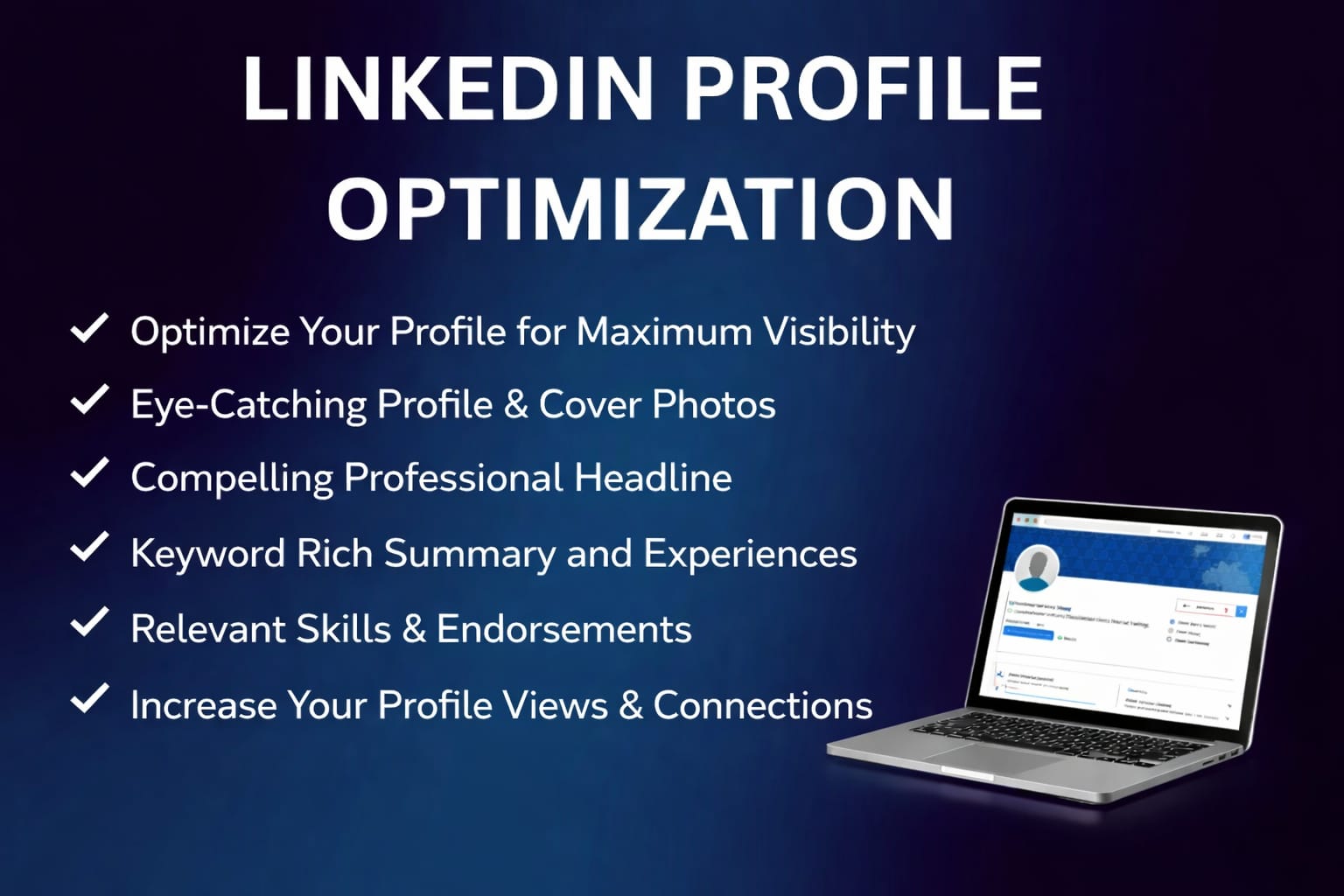 I will professionally optimize and rewrite your Linke...