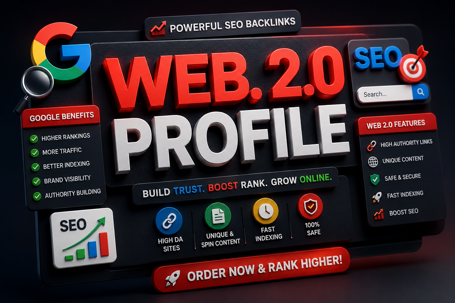 I Will Create 150 Web 2.0 Profile Backlinks for SEO R...