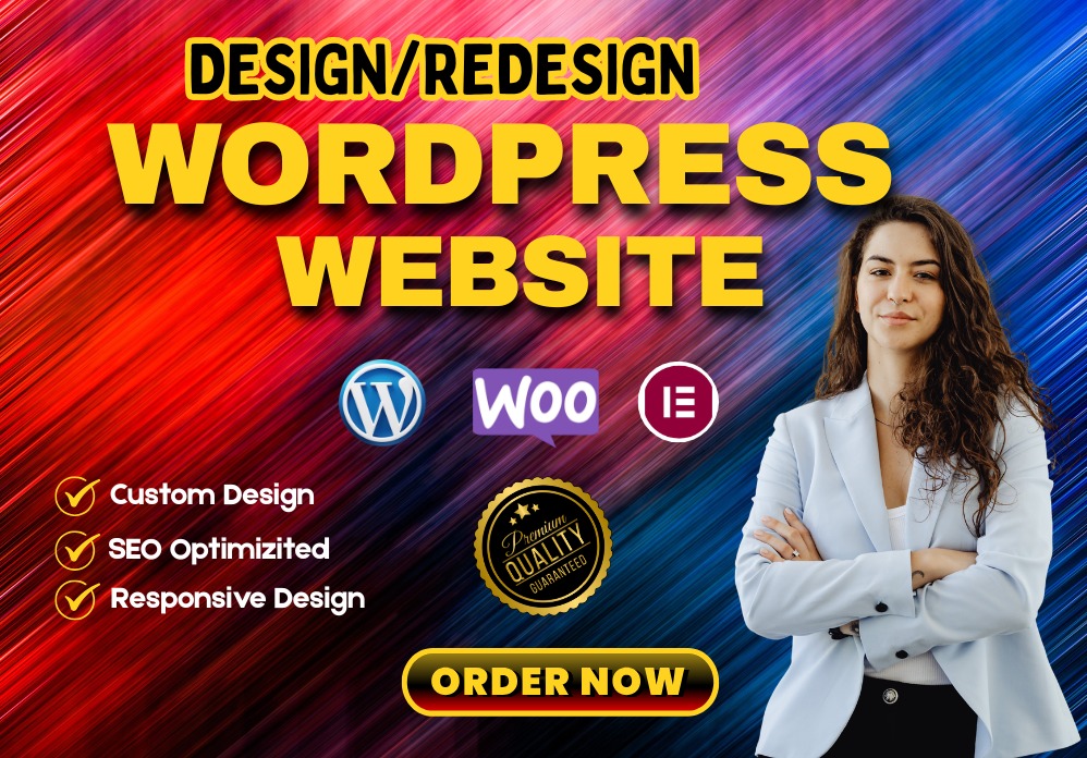 I will build a Professional WordPress Website or E-Co...