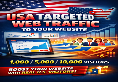 I will provide USA 10000 targeted web traffic for you...
