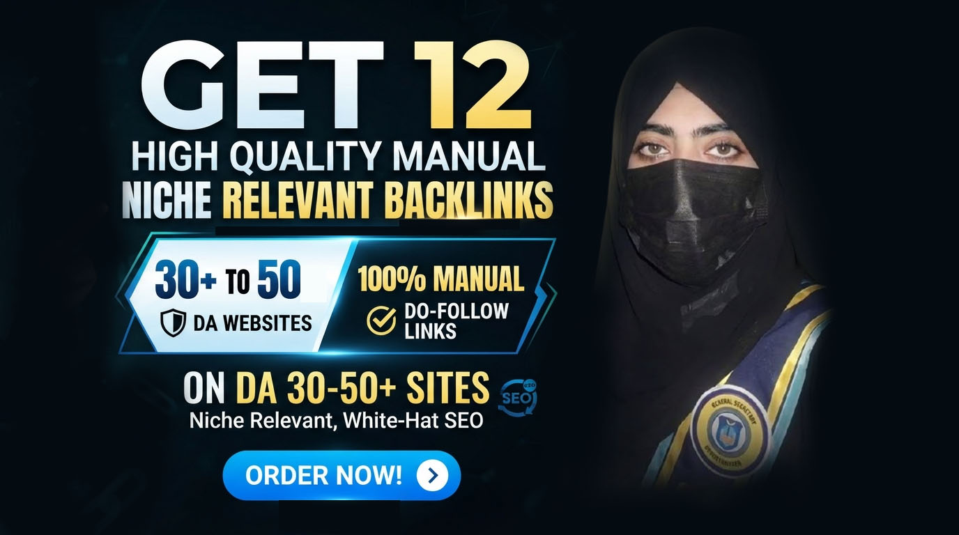 Get 12 High Quality Manual Niche Relevant Backlinks o...