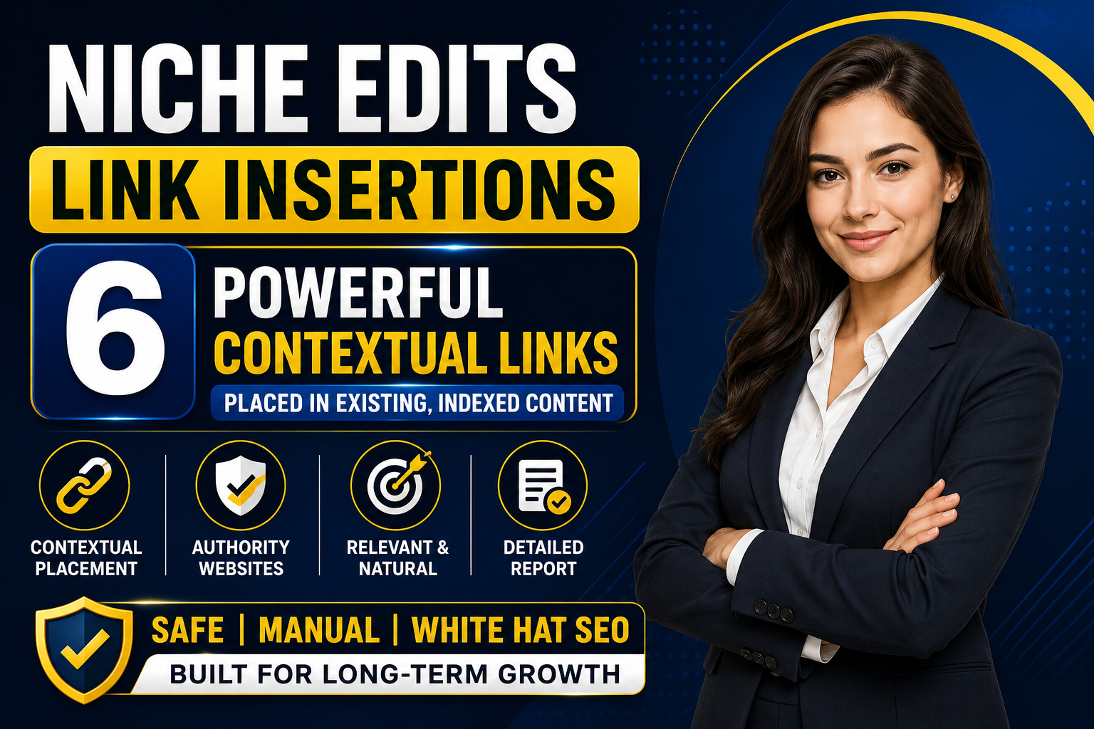 Create 6 Powerful Niche Edit Link Insertions on Autho...