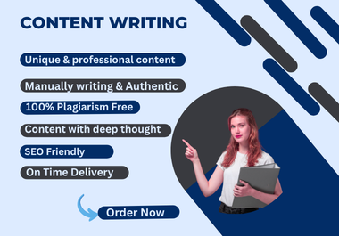 I will write SEO optimized high quality articles and ...